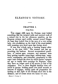 Eleanor's Victory. Volume 1 | M. E. Braddon