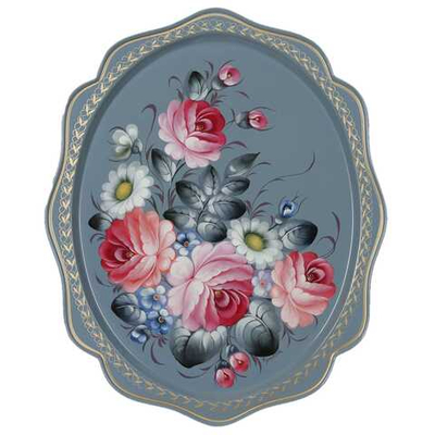 Zhostovo metal tray A15D070425143