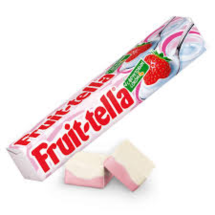 Жевательная резинка Fruit-tella клубника 42,5 гр