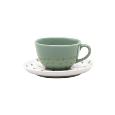 Пара Чайная Flat Shape Samambaia (Чашка 200Мл И Блюдце 14См) Oxford 136232, Ao04-1C01