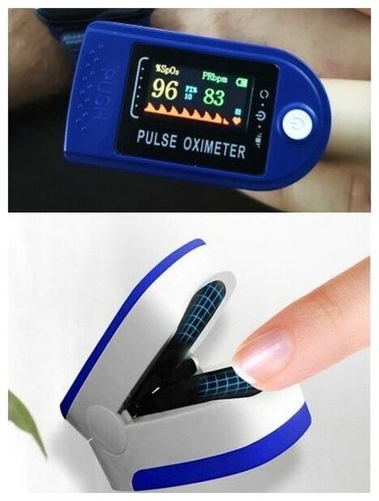 Портативный пульсоксиметр на палец Fingertip Pulse Oximeter LK88