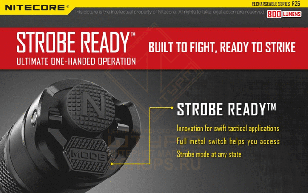 Фонарь Nitecore R25 с док станцией