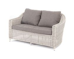 "Кон Панна" диван из искусственного ротанга двухместный, цвет бежевый