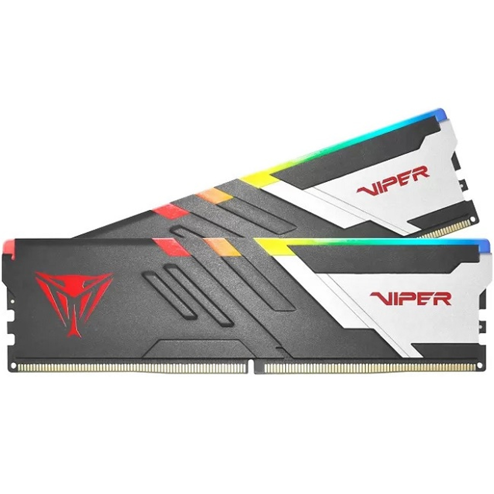 Модуль памяти DIMM DDR5 32Gb, 7200Mhz, 2x16Gb, Patriot Viper Venom RGB (PVVR532G720C34K)