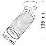 Потолочный светильник Technical C034CL-01W