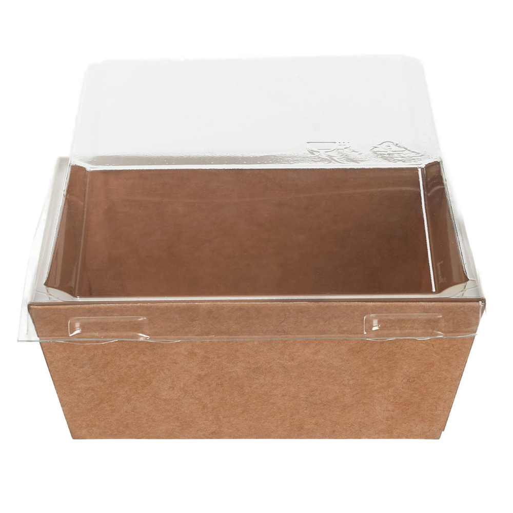 Контейнер бумажный Ant Box Kraft с крышкой 350 мл 9- 9 (90x90x80) 1/750