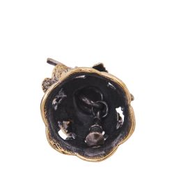 AM-4156 Колокольчик «Веточка» (латунь, янтарь)