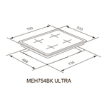 Электрическая варочная панель Meferi MEH754BK ULTRA фото 29