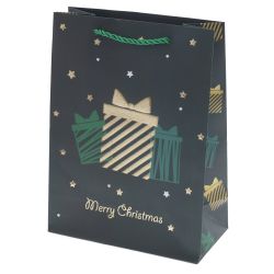 GAEM Пакет подарочный (бумага 210г/м2, блок 12шт), L18 W8,5 H24 см, 4в.