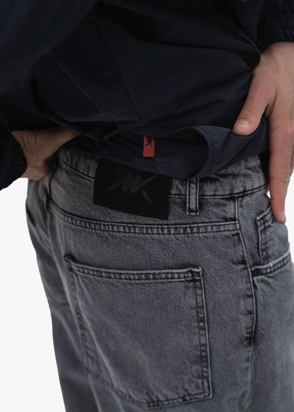 Джинсы Молодость Basic серые