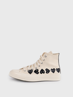 Кеды Converse x Comme des Garcons Play Chuck 70 Off-White Multi Heart