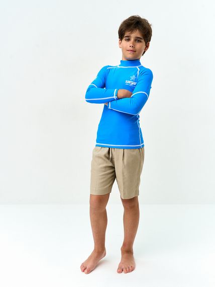 Футболка рашгард лонгслив Sargan Агидель UPF 50+  детская синяя