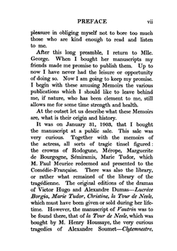 A favourite of Napoleon. Memoirs of Mademoiselle George | George Marguerite Joséphine Weimer