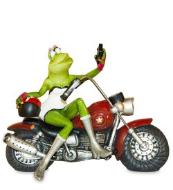 GAEM Art MN-240 Фигурка «Лягушка - селфи на мотоцикле»