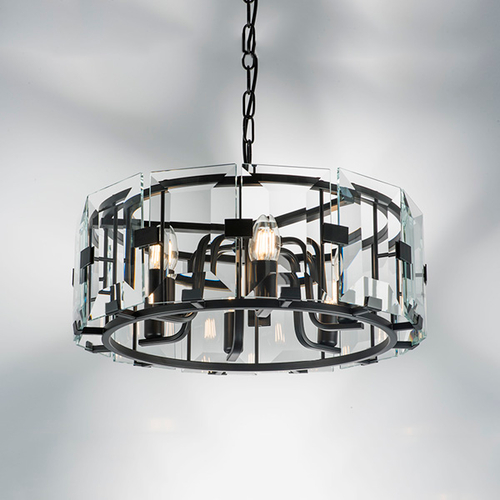 713267 Люстра NOVARA 6x40W E14 ЧЕРНЫЙ МАТОВЫЙ