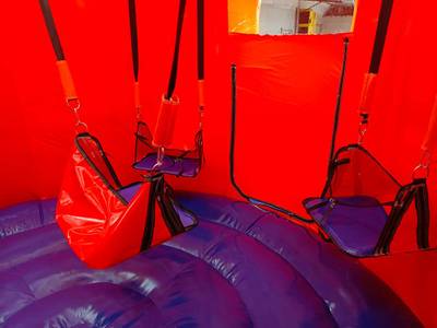 Аттракцион надувная аэротруба "Ракета", 4.5*4.5*6.4 м.