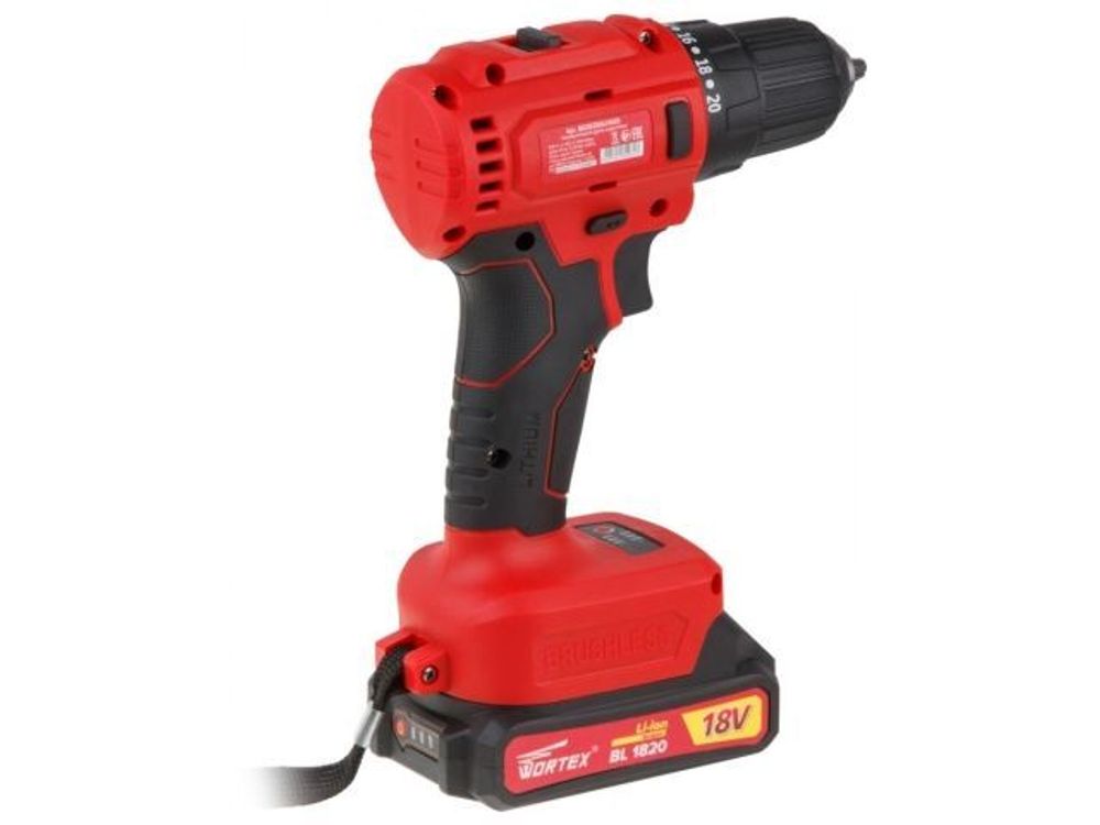 Аккуммуляторная дрель-шуруповерт WORTEX BD 2025-1 DLi