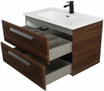 Тумба с раковиной Cezares ECO-CER-N 80 ECO-CER-N-800-2C-SO-NCS-P орех шоколад софт