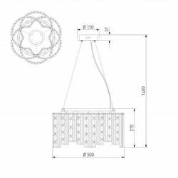 Подвесная люстра Eurosvet Radiance 101011/6