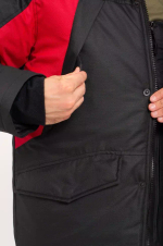 Зимний мужской костюм-поплавок ONERUS "Фишер -45" (Таслан) Черный/Красный