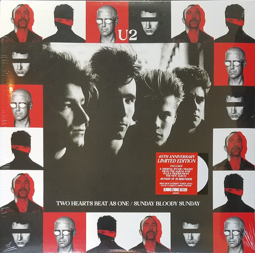 U2 / Two Hearts Beat As One / Sunday Bloody Sunday (Coloured Vinyl)(12'' Vinyl EP)