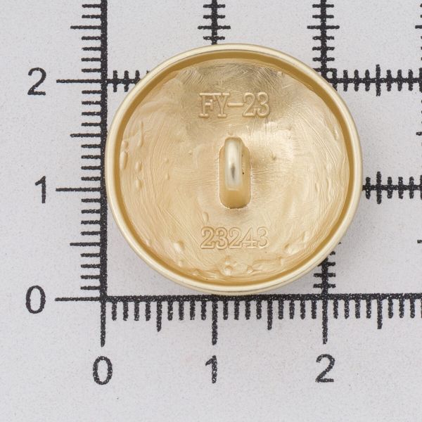 Пуговицы металл на ножке 36L=23 мм, M.Gold (матовый золотой), 10 шт, MP21