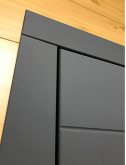 Входная металлическая дверь с зеркалом Сенатор Лира 3К Софт графит зеркало Софт белый (без текстуры)