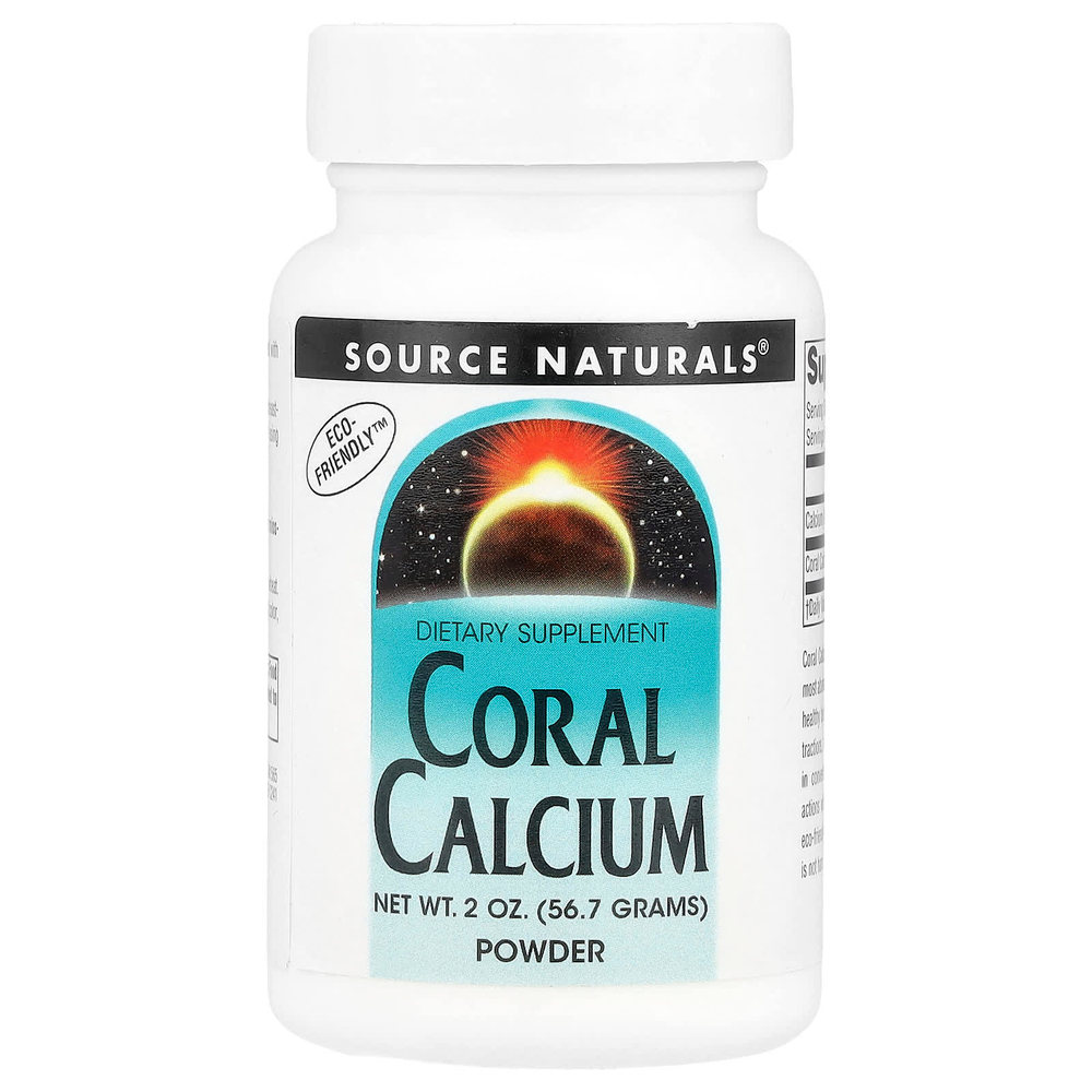 Source Naturals, коралловый кальций, порошок, 56,7 г (2 унции)
