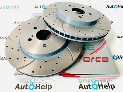 Диск тормозной перфорированный G-Brake GFR-20418L передний левый 319mm