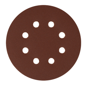 Круг абразивный на ворсовой подложке под "липучку", перфорированный, P 180, 125 мм, 5 шт Сибртех 738087