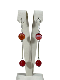 Серьги минимализм с палочкой