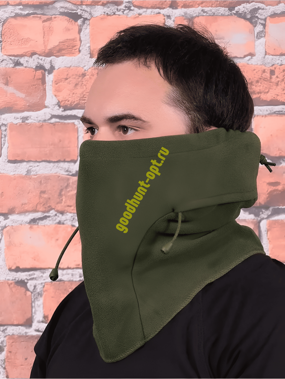 Тактическая зимняя балаклава флисовая Олива