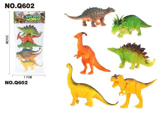 Фигруки "Динозавров" 6 шт в пакете