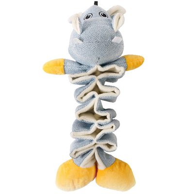 Игрушка Mr.Kranch для собак "Бегемотик" с карманами под лакомство, 36 см