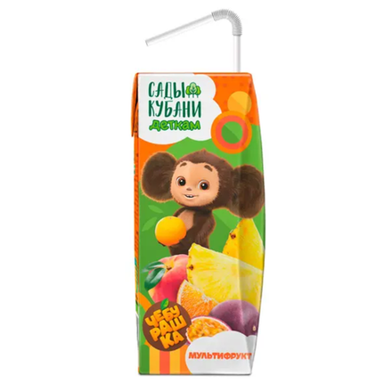Натуральный сок Сады Кубани Чебурашка Мультифрукт 0,2 л