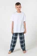 Брюки для мальчика Патрик-1 Виотекс КЛЕТКА ПЕТРОЛЬ