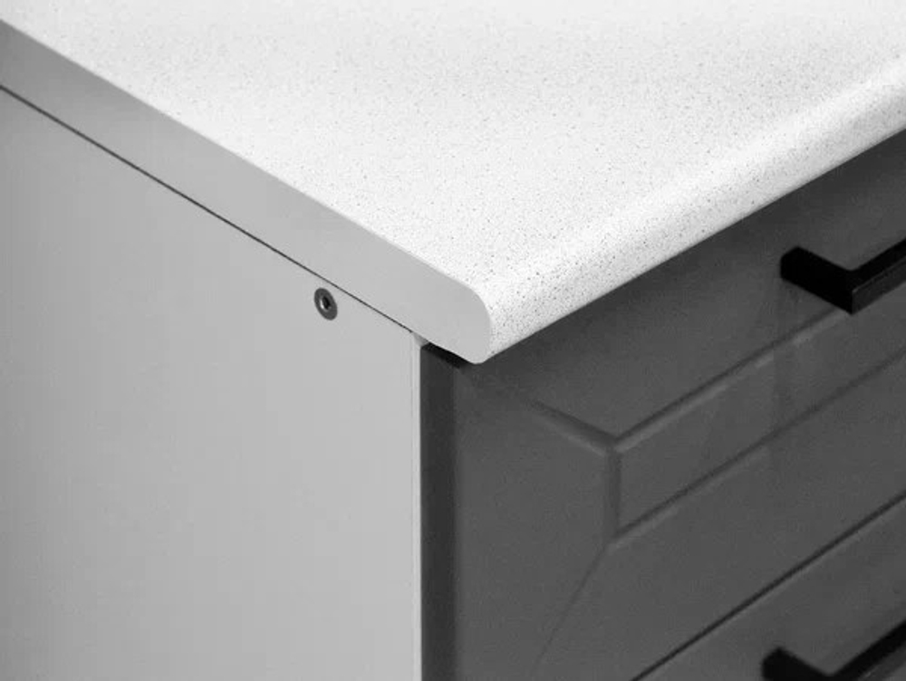 Кухонный гарнитур "Вектор" 2,0м (Лайт) Белый/Бланж/Графит/Антарес