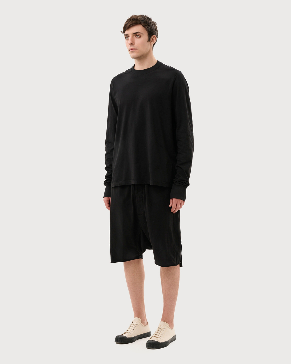 RICK OWENS DRKSHDW ШОРТЫ ЧЕРНЫЕ LIDO DRAWSTRING PODS