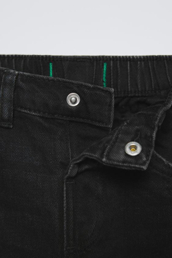 ZARA ДЖИНСЫ С НИЗКОЙ ПОСАДКОЙ, ЧЕРНЫЙ