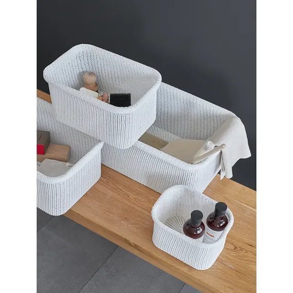 Набор из 4-х корзин для хранения sustainable collection, молочный