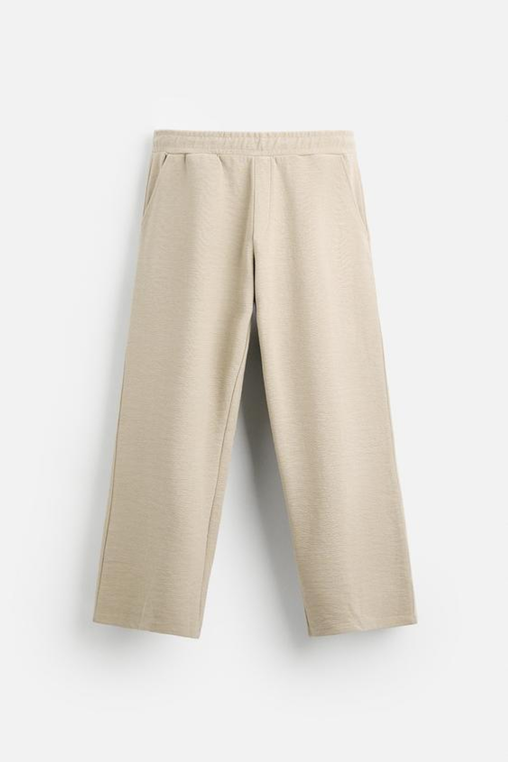 ZARA ЖАККАРДОВЫЕ ДЖОГГЕРЫ С РЕЛЬЕФНЫМ УЗОРОМ, БЕЖЕВЫЙ