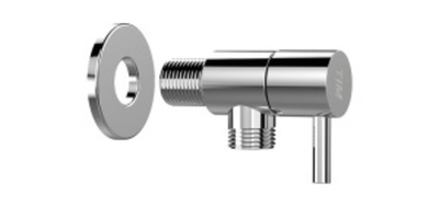 Кран уг.(хром) 1/2-1/2 КРУГ.(TIM)