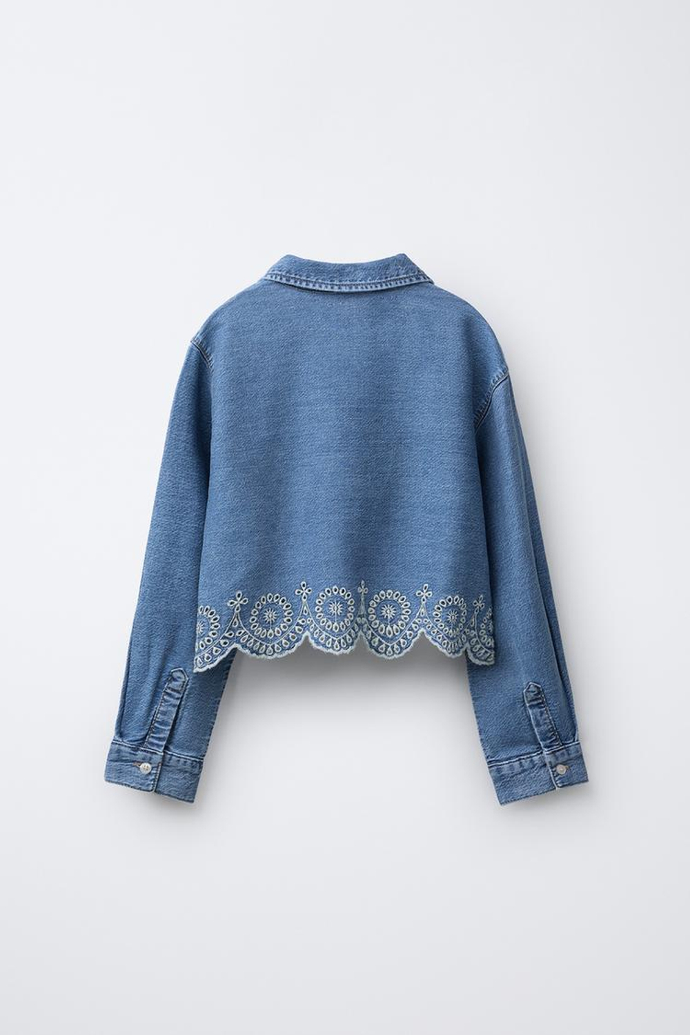 ZARA ДЖИНСОВАЯ РУБАШКА, СИНИЙ