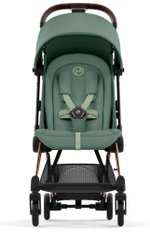 Прогулочная коляска Cybex Coya Leaf Green с дождевиком и бампером/Rosegold 522005609