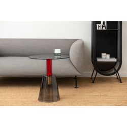 Столик кофейный Amalie, Ø50 см, серый/красный