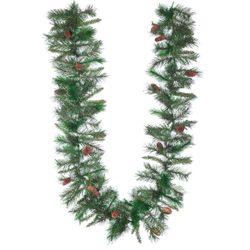 GAEM Украшение декоративное "Гирлянда еловая", 180 веток, 20 шишек, L285 W32 H32 см