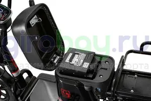 Электроскутер GT U3 1000W (60V/30Ah) железофосфат - Черный фото №13