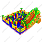 Надувной батут "В джунглях"