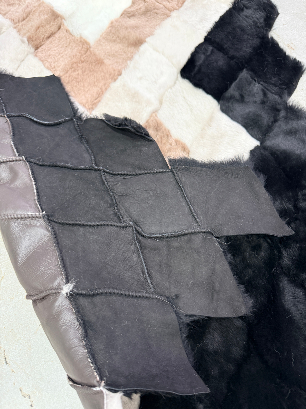 Меховой Коврик прикроватный накидка на кресло из овчины