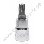 2025TH30 Торцевая головка cо вставкой TORX с отверстием 1/4" ТH30